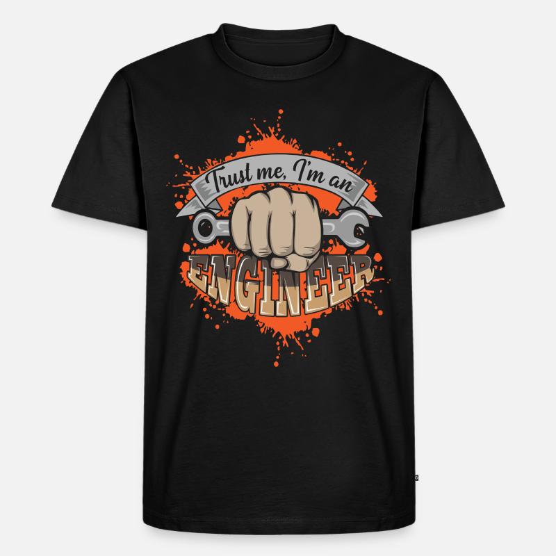 Ingenieur - Engineer - Männer Premium Bio T-Shirt - Schwarz