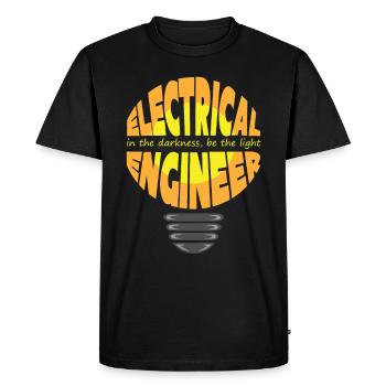Engineer - Engineer - Men's Premium Organic T-Shirt - black - Front - Nico (187cm)