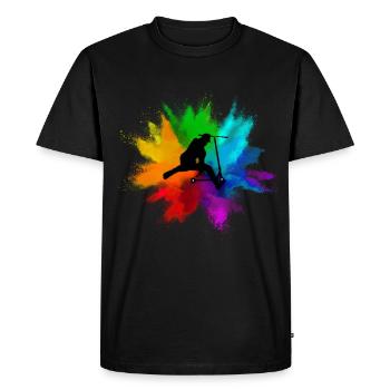 Kick scooter stunt scooter stunt scooter trick skater - Men's Premium Organic T-Shirt - black - Front - Nico (187cm)