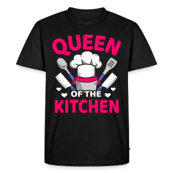 Queen Of The Kitchen cook cooking - Men's Premium Organic T-Shirt - black - Front - Nico (187cm)