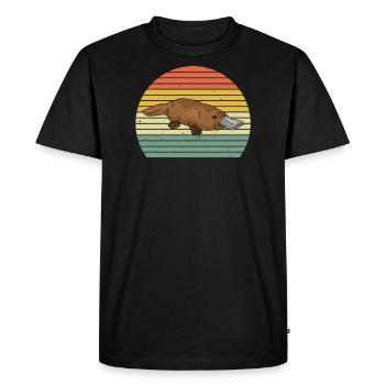 Bec Platypus Cadeau à bec - T-shirt Premium bio Homme - noir - Devant - Nico (187cm)