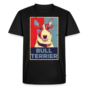 Bull Terrier | Cadeau de propriétaire de chien bull terrier - T-shirt Premium bio Homme - noir - Devant - Nico (187cm)