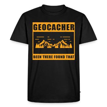 Geocacher Gift Geocache Geocacher - T-shirt Premium bio Homme - noir - Devant - Nico (187cm)