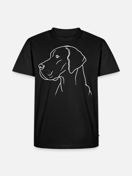 Great Dane gift dog - Men's Premium Organic T-Shirt - black