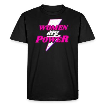 Feminist Feminist Feminism Woman Power GRL PWR - T-shirt Premium bio Homme - noir - Devant - Nico (187cm)