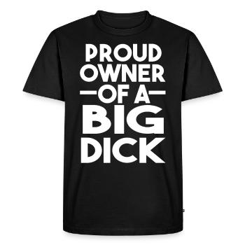Dictons drôles grosse bite dictons drôles - T-shirt Premium bio Homme - noir - Devant - Nico (187cm)