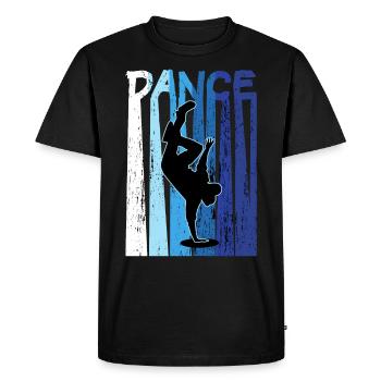 Breakdance B-Boy Dancer - Men's Premium Organic T-Shirt - black - Front - Nico (187cm)