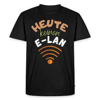 PAS DE RÉSEAU ÉLECTRONIQUE AUJOURD’HUI - TRÈS APATHIQUE - PAS DE RÉSEAU - T-shirt Premium bio Homme - noir - Devant - Nico (187cm)