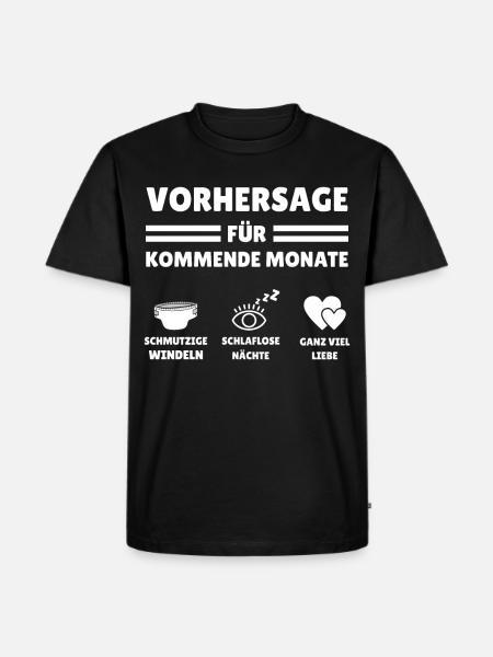 Werdende Eltern Lustige Geschenkidee - Männer Premium Bio T-Shirt - Schwarz