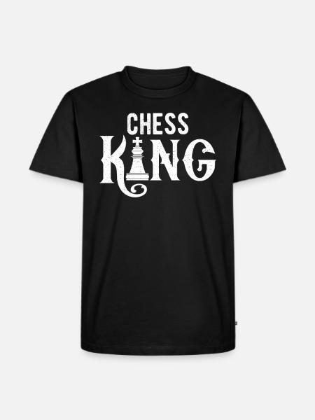 Chess King - chess player - Men's Premium Organic T-Shirt - black