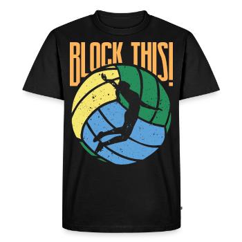 Équipe de volleyball de volleyball de plage - T-shirt Premium bio Homme - noir - Devant - Nico (187cm)