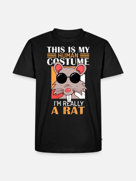 Rat, rat lover, rats - Men's Premium Organic T-Shirt - black