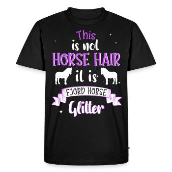 Cheval Fjord Glitter Norwegian Gift Rider - T-shirt Premium bio Homme - noir - Devant - Nico (187cm)