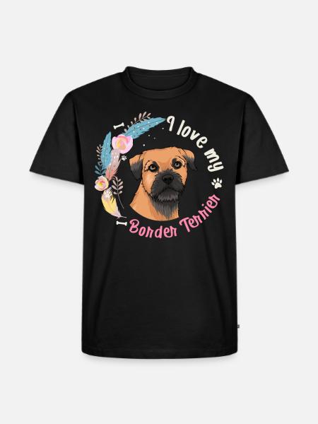 Border terrier - T-shirt Premium bio Homme - noir