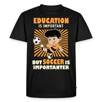 Football Footballer Football team Football match - Men's Premium Organic T-Shirt - black - Front - Nico (187cm)