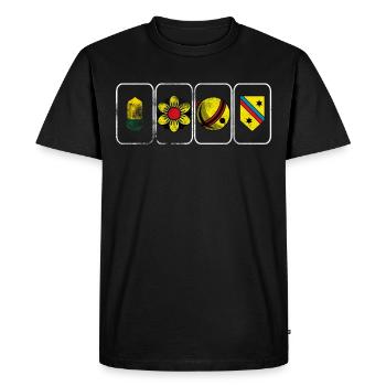 Jassen Rosen Schellen Acorn Schilten - T-shirt Premium bio Homme - noir - Devant - Nico (187cm)
