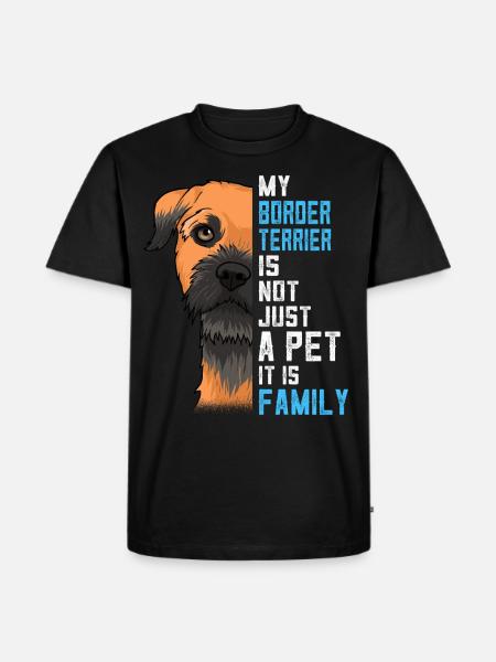 Border Terrier Geschenkidee - Männer Premium Bio T-Shirt - Schwarz