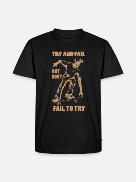 Skateboard Skating Skateboarder Skater Skating - Men's Premium Organic T-Shirt - black