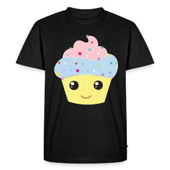 Muffin - Men's Premium Organic T-Shirt - black - Front - Nico (187cm)