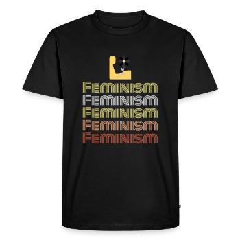 Cadeau féministe féministe féministe - T-shirt Premium bio Homme - noir - Devant - Nico (187cm)