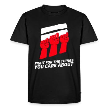 Cadeau féministe féministe féministe - T-shirt Premium bio Homme - noir - Devant - Nico (187cm)