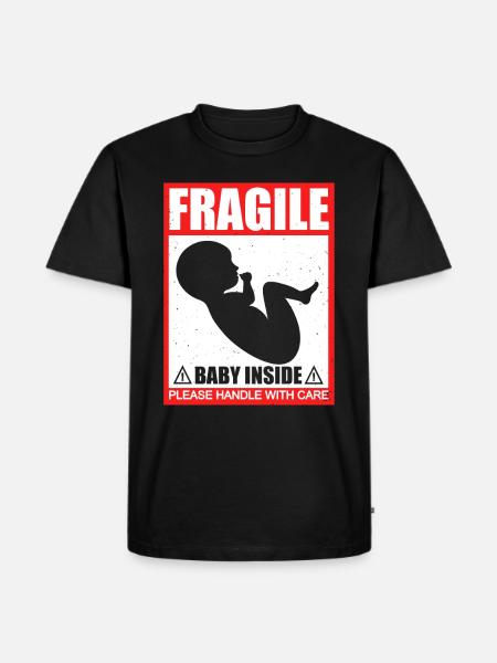 Grossesse naissance bébé enceinte - T-shirt Premium bio Homme - noir