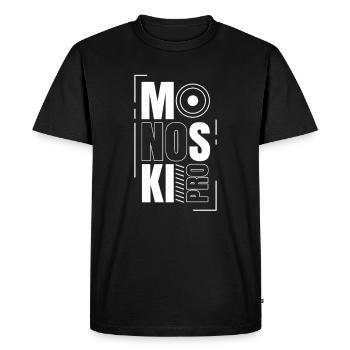 Monoski par conduite Pilote Mono Ski Monoskier - T-shirt Premium bio Homme - noir - Devant - Nico (187cm)