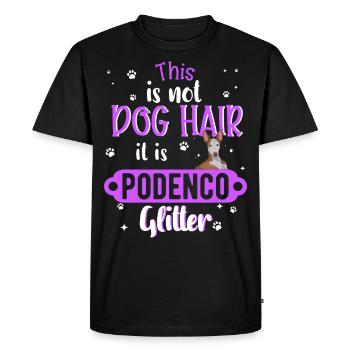 Cadeau de chien Podenco maman drôle - T-shirt Premium bio Homme - noir - Devant - Nico (187cm)