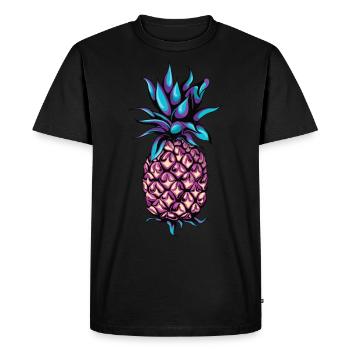 ananas - T-shirt Premium bio Homme - noir - Devant - Nico (187cm)
