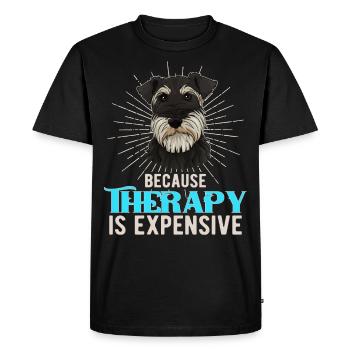 Cadeau de Schnauzer miniature - T-shirt Premium bio Homme - noir - Devant - Nico (187cm)