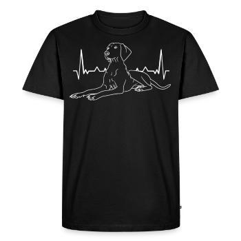 Magyar Vizsla Hund lustig - Männer Premium Bio T-Shirt - Schwarz - Vorne - Nico (187cm)