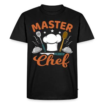 Master Chef Cooking Funny Cook - Men's Premium Organic T-Shirt - black - Front - Nico (187cm)