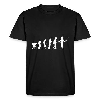 Evolution teacher - Men's Premium Organic T-Shirt - black - Front - Nico (187cm)