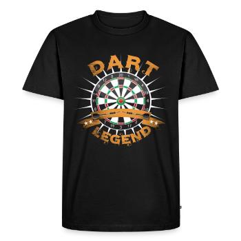 Jeu de fléchettes avec fléchettes - T-shirt Premium bio Homme - noir - Devant - Nico (187cm)