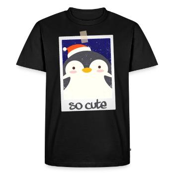 Pingouin si mignon 9/13 - T-shirt Premium bio Homme - noir - Devant - Nico (187cm)