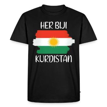 Son Biji Kurdistan - T-shirt Premium bio Homme - noir - Devant - Nico (187cm)