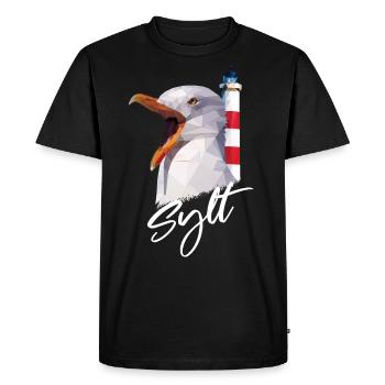 Cadeau de l'île de la mer du Nord Sylt Westerland - T-shirt Premium bio Homme - noir - Devant - Nico (187cm)