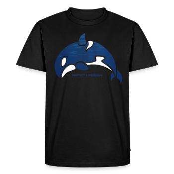 Épaulard protection des espèces protection de la nature protection des animaux - T-shirt Premium bio Homme - noir - Devant - Nico (187cm)