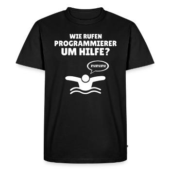 Programmierer Computer Informatiker Zocker - Männer Premium Bio T-Shirt - Schwarz - Vorne - Nico (187cm)