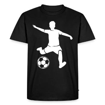 Soccer player soccer - Men's Premium Organic T-Shirt - black - Front - Nico (187cm)