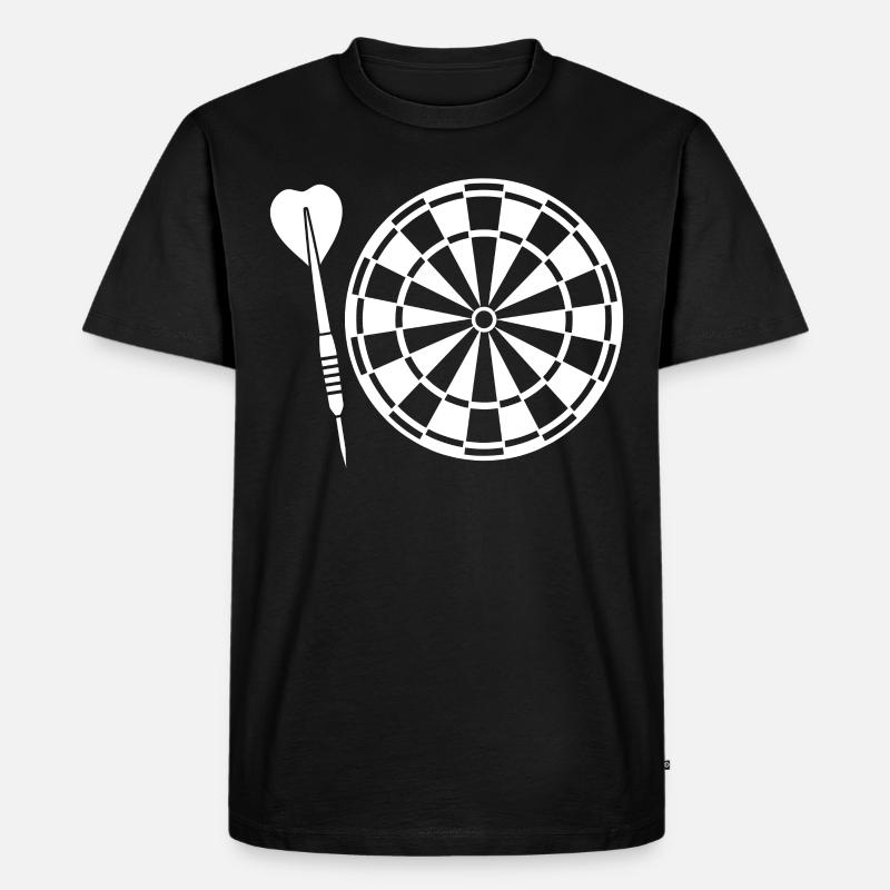 Dart playerDarter Dart Darten - Männer Premium Bio T-Shirt - Schwarz