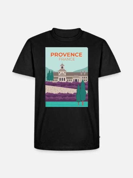 France vacation Provance south - Men's Premium Organic T-Shirt - black