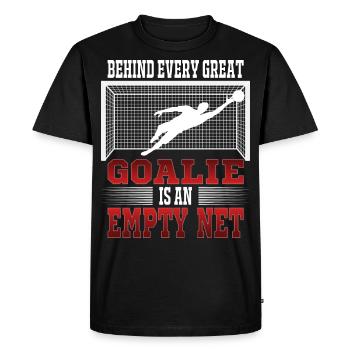 Gardien de but de football entraîneur Tor Keeper cadeau - T-shirt Premium bio Homme - noir - Devant - Nico (187cm)