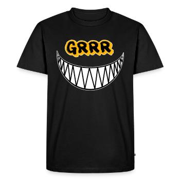 Grrr Cute but Psycho Chat - T-shirt Premium bio Homme - noir - Devant - Nico (187cm)