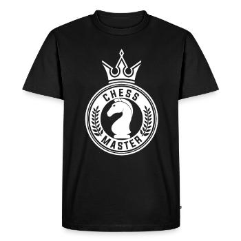 Échecs d’échecs - T-shirt Premium bio Homme - noir - Devant - Nico (187cm)