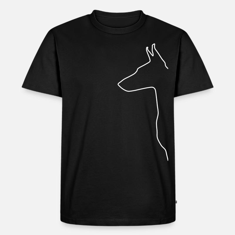 Doberman Pinscher Dobermann Geschenk - Männer Premium Bio T-Shirt - Schwarz