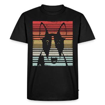 Bull Terrier | Cadeau de propriétaire de chien Bull Terrier - T-shirt Premium bio Homme - noir - Devant - Nico (187cm)