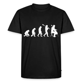Violoncelle évolution instrument de musique violoncelle - T-shirt Premium bio Homme - noir - Devant - Nico (187cm)