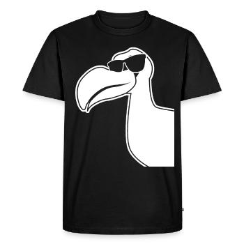 Dodos - Dodo with sunglasses - Men's Premium Organic T-Shirt - black - Front - Nico (187cm)