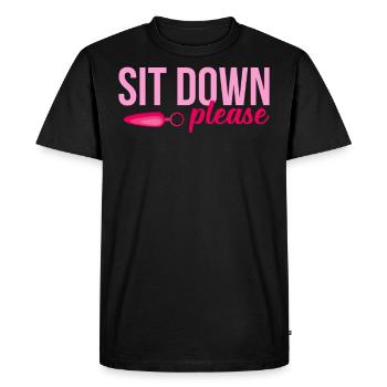 BDSM Bondage Sex Plug Anal Dildo Vibrator Sous - T-shirt Premium bio Homme - noir - Devant - Nico (187cm)